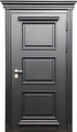 Однопольная дверь с карнизом МДФ цвет графит