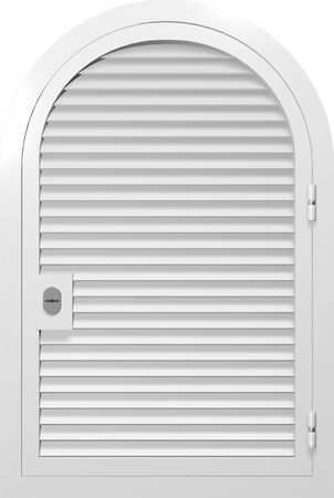 Арочные однопольные ставни-жалюзи